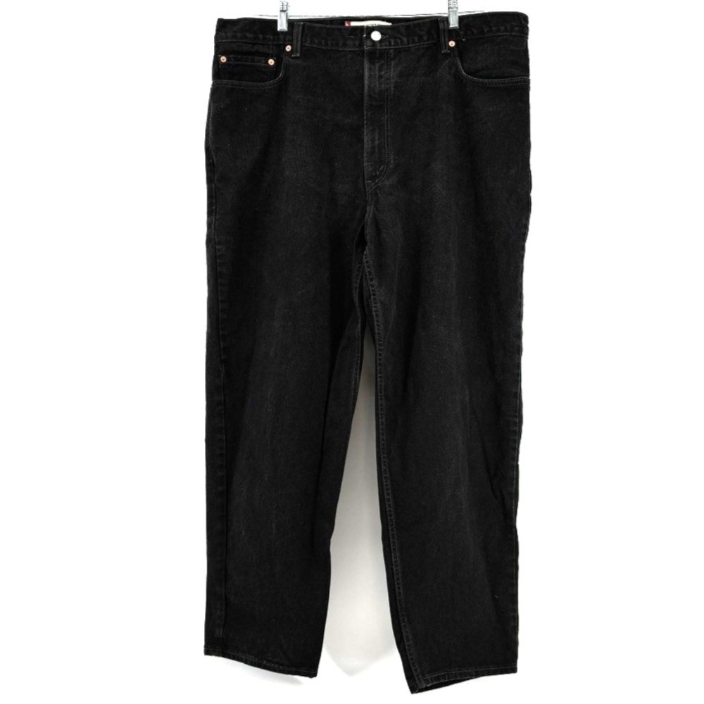 Vtg Levis 560 Black Denim Jeans 44x34 (Inseam 31.5)  Relaxed Fit Made in USA Y2K